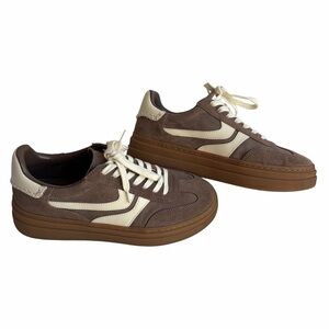 EUC Steve Madden DODGE Taupe Brown Casual Sneakers. Sz. 9.5